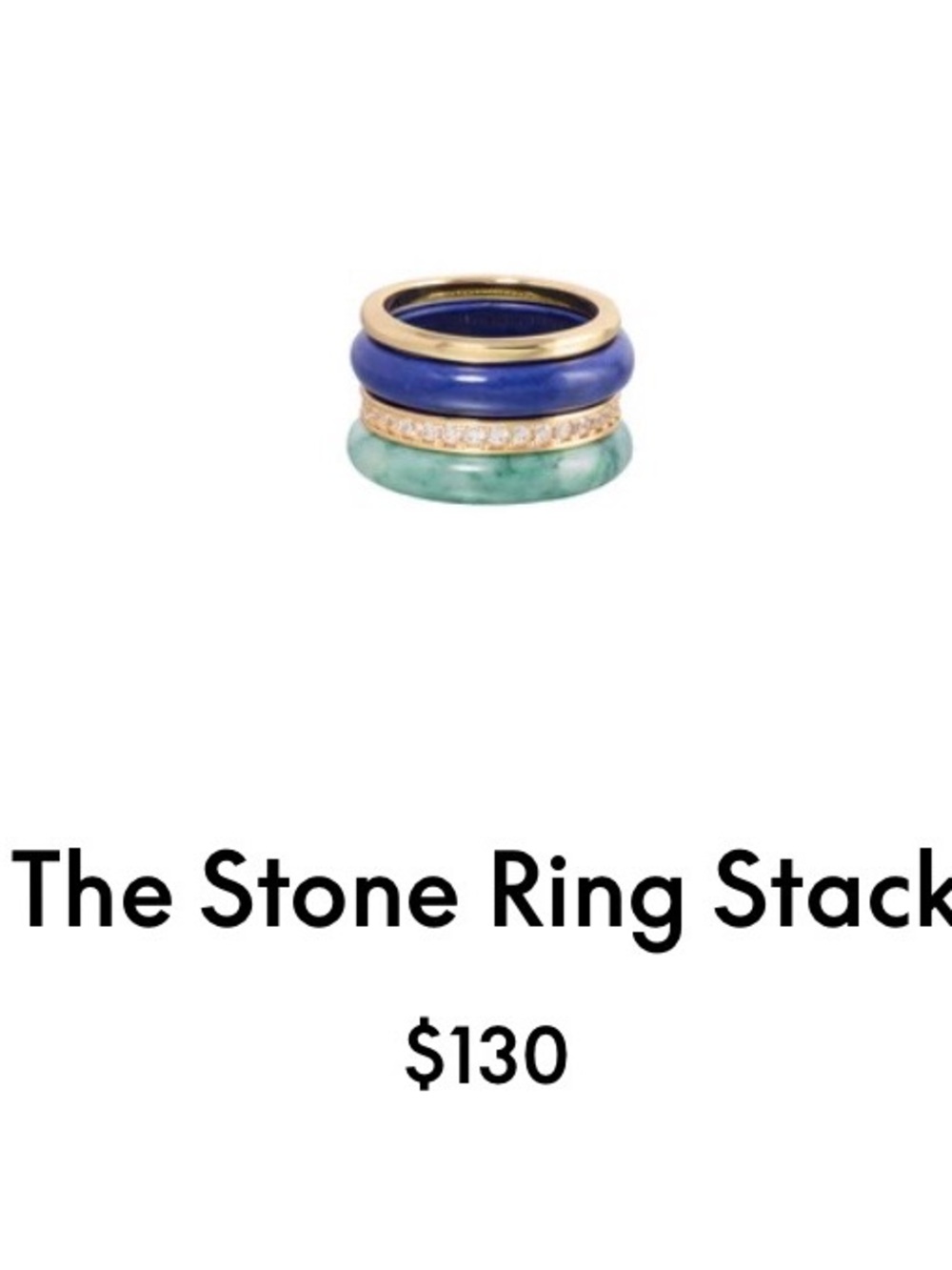 Roxanne Assoulin The Stone Ring Stack
